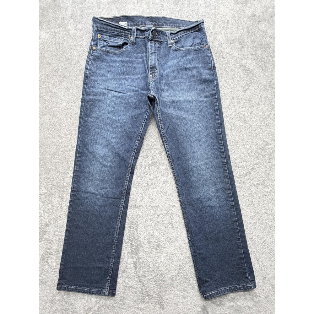 Levis 559 Jeans Mens Measured 35x29 Blue Straight Relaxed Denim Zip Fly
